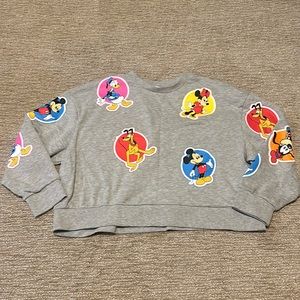 EUC Disney Friends Vault collection cropped sweatshirt